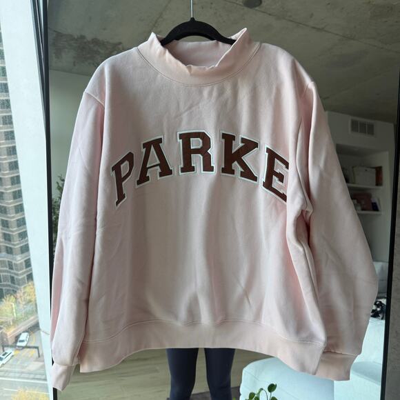 New Parke Rose Mocha Mockneck Pink - Picture 2 of 4